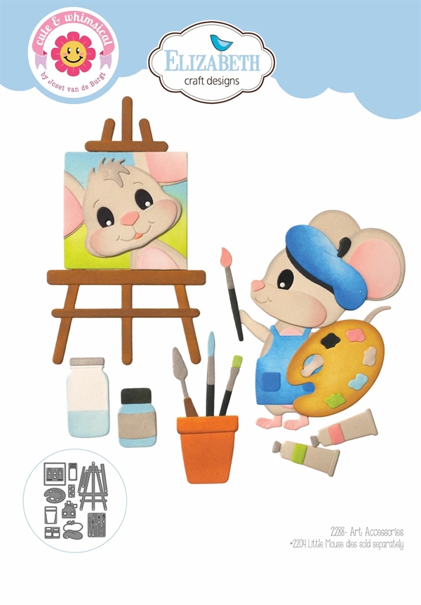 Elizabeth Crafts Die - Meet The Mice / Art Accessories
