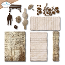 Elizabeth Crafts Die Set - Golden Season Collection / Build a Journal XL