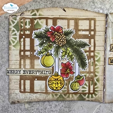 Elizabeth Crafts Die Set - Golden Season Collection / Book of Christmas Square