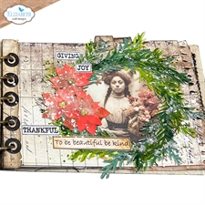 Elizabeth Crafts Die Set - Golden Season Collection / Book of Christmas Square