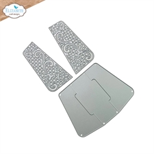 Elizabeth Crafts Die - Bohemian Rose / Delicate Fancy Card Easel (staffeli)