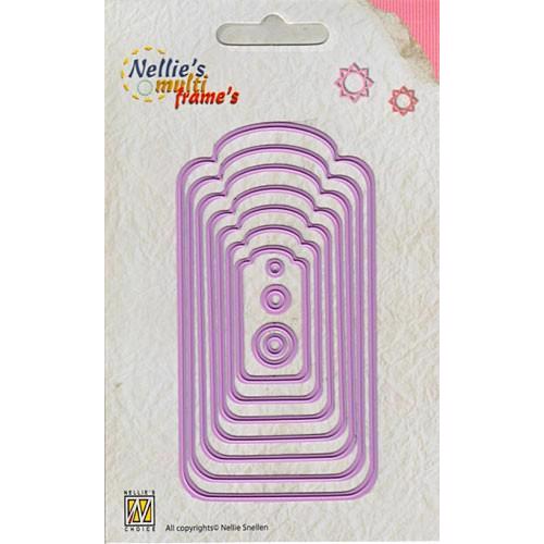 Nellie Snellen Multi Frame Die - Tags / Rounded