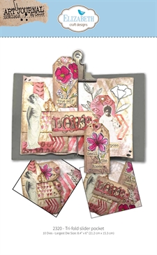 Elizabeth Crafts Die Set - Art Journal Specials Hello You / Tri-fold Slider Pocket