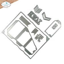 Elizabeth Crafts Die Set - Art Journal Specials Hello You / Tri-fold Slider Pocket