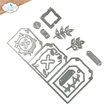 Elizabeth Crafts Die Set - Art Journal Specials Hello You / Tag Folding Trio