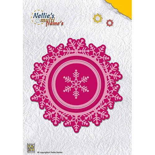 Nellie Snellen Multi Frame Die - Christmas Wreath / Snowflake