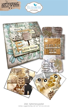 Elizabeth Crafts Die Set - Art Journal Specials Hello You / Ephemera Pocket