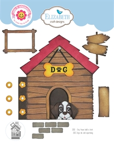 Elizabeth Crafts Die - Dog Days / Dog House Build a Book
