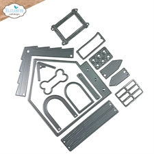 Elizabeth Crafts Die - Dog Days / Dog House Build a Book