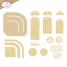 Elizabeth Crafts Everyday Memories Die Set - Rounded Pocket with Tags