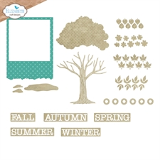 Elizabeth Crafts Everyday Memories Die Set - Seasonal Trees