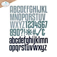 Elizabeth Crafts Everyday Memories Die Set - Tall & Bold Alphabet