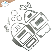 Elizabeth Crafts Die Set - Art Journal Specials Hello You / Grunge Envelope