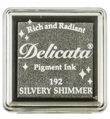 Delicata Pigment Ink Pad - MINI Silvery Shimmer (lille)