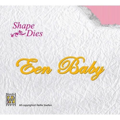 Nellie Snellen Shape Die - Dansk Tekst / Baby