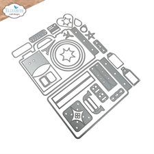 Elizabeth Crafts Die - Camera and Suitcase Build a Book