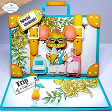 Elizabeth Crafts Die - Camera and Suitcase Build a Book