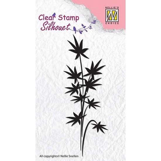 Nellie Snellen Clearstamp - Silhouet / Japanese Flower (SIL012)