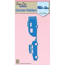 Nellie Snellen Shape Die BLUE - Caravan Holidays