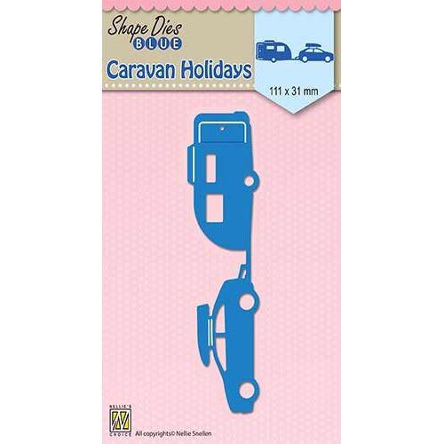 Nellie Snellen Shape Die BLUE - Caravan Holidays