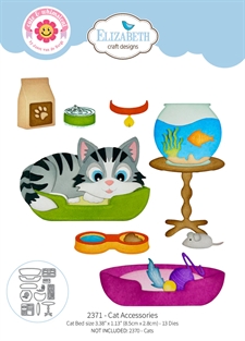 Elizabeth Crafts Die - Meet the Cats / Cat Accessories