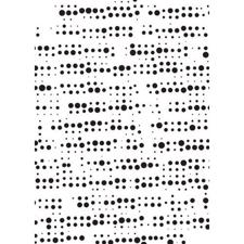 Nellie Snellen Stencil A5 - Scattered Dots (prikker)