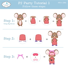 Elizabeth Crafts Die - Meet The Mice Snuggle Season / PJ Party