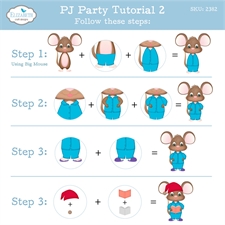 Elizabeth Crafts Die - Meet The Mice Snuggle Season / PJ Party