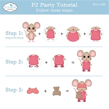 Elizabeth Crafts Die - Meet The Mice Snuggle Season / PJ Party