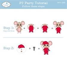 Elizabeth Crafts Die - Meet The Mice Snuggle Season / PJ Party