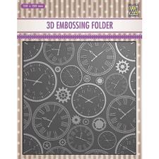 Nellie Snellen 3D Embossing Folder - Time