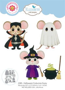 Elizabeth Crafts Die - Meet The Mice Snuggle Season / Halloween Costumes Scary