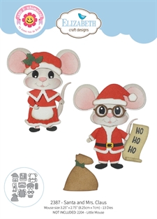 Elizabeth Crafts Die - Meet The Mice Snuggle Season / Santa and Mrs. Claus