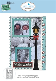 Elizabeth Crafts Everyday Memories Die Set - Wavy Page & Lamppost