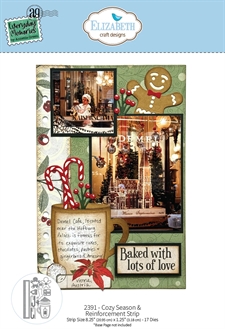 Elizabeth Crafts Everyday Memories Die Set - Cozy Season & Reinforcement Strip