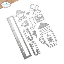 Elizabeth Crafts Everyday Memories Die Set - Cozy Season & Reinforcement Strip