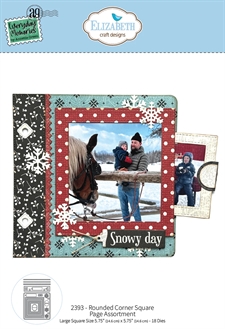 Elizabeth Crafts Everyday Memories Die Set - Rounded Corner Square Page Assortment