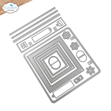 Elizabeth Crafts Everyday Memories Die Set - Rounded Corner Square Page Assortment