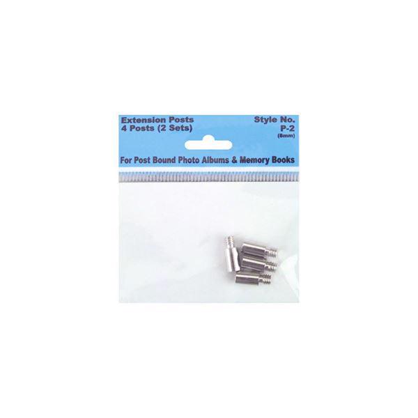 Screw Post Extender for Scrapbooking Postbound Album Basis Pack 4 st.