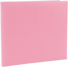 Pioneer Scrapbooking Album 12x12" - Postbound Leatherette / Light Pink