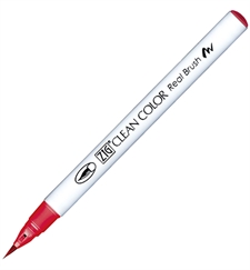 Zig Clean Color Real Brush Marker - Rose Red