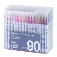 Zig Clean Color Real Brush Marker Set - 90/Pkg