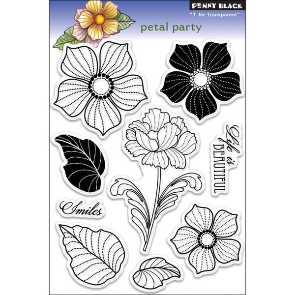 Penny Black Clear Stamp Set -  Petal Party