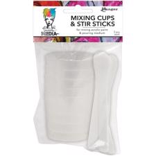 Dina Wakley Media - Pouring Acryl / Mixing Cups & Sticks