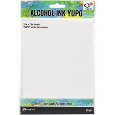 Tim Holtz Alcohol Ink YUPO Paper - White 144 lb Heavystock