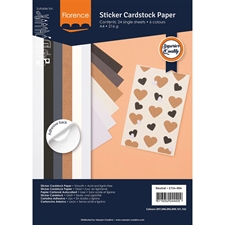 Vaessen Creative Florence A4 - Sticker Cardstock Neutral Pack (24 ark)