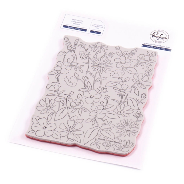 PinkFresh Studios Cling Stamp - Garden Medley