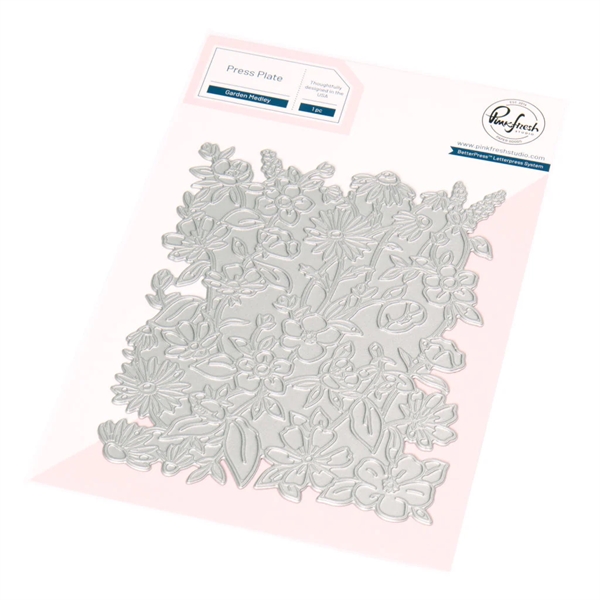 PinkFresh Studios PRESS Plate - Garden Medley