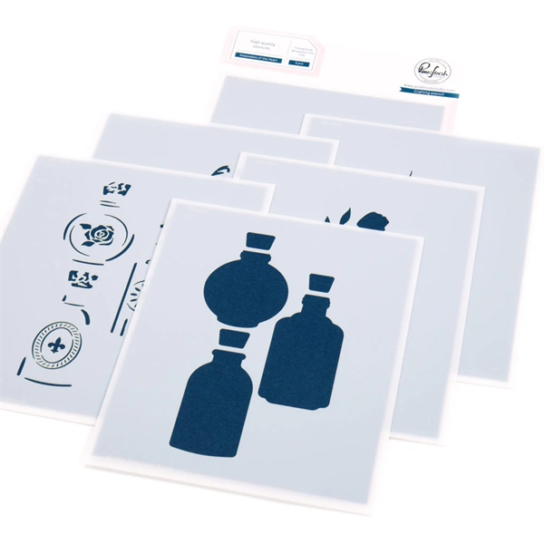 PinkFresh Studios Stencil - Keepsakes of the Heart