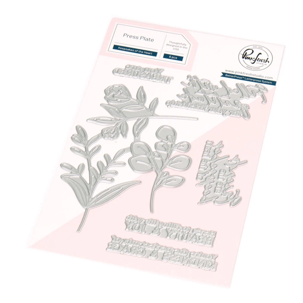 PinkFresh Studios PRESS Plate - Keepsakes of the Heart